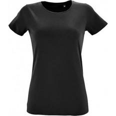 Sol's Regent Fit Short Sleeve T-shirt - Deep Black