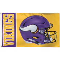 WinCraft Minnesota Vikings 3' x 5' Helmet Deluxe Single-Sided Flag