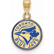 LogoArt Toronto Blue Jays Gold-Plated Enamel Pendant W