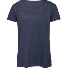 B&C Collection Women's Triblend Short-Sleeved T-shirt - Heather Navy