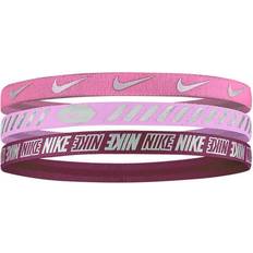 Men - Pink Headbands Nike Elastic Hair Bands 3-pack Unisex - Pink