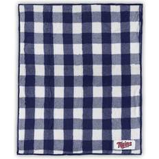 Logo Brands Minnesota Twins Buffalo Check Frosty Fleece Blanket