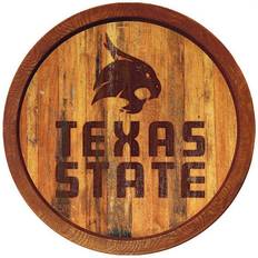 The Fan-Brand Texas State Bobcats Faux Barrel Top Sign Board