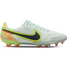 Nike Green Football Shoes Nike Tiempo Legend 9 Elite FG - Barely Green/Total Orange/Blackened Blue