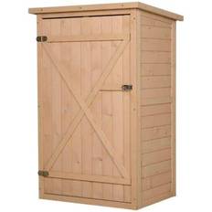 OutSunny Alfresco Fir Wood Outdoor Garden Tool Storage Shed