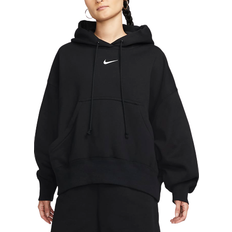 XXS Jumpers Nike Sportswear Phoenix Fleece Over-Oversized Pullover Hoodie Women's - Black/Sail