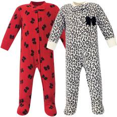 Little Treasures Fleece Sleep & Play 2-Pack - Leopard Bow (10172434)