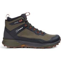 40 - Men Hiking Shoes Berghaus VC22 Mid Gore Tex M - Dark Brown/Dark Green