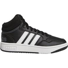 Adidas Kid's Hoops Mid - Core Black/Cloud White/Grey Six