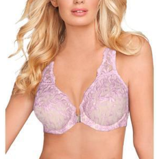 Amoureuse Embroidered Front Close Underwire Bra - Sunset Mauve Pink