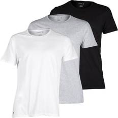 Lacoste Grey Tops Lacoste Essentials Pure Cotton T-shirt 3-pack - White/Grey/Black