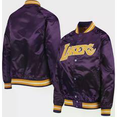 Mitchell & Ness Los Angeles Lakers Hardwood Classics Satin Raglan Full-Snap Jacket Youth