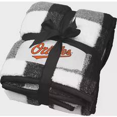 Logo Brands Baltimore Orioles Buffalo Check Frosty Fleece Blanket