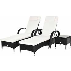 Sunbathing Sun Beds Garden & Outdoor Furniture OutSunny 862-014 2-pack