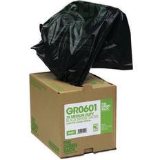 The Green Sack Heavy Duty Refuse Bag in Dispenser Black (75 Pack)