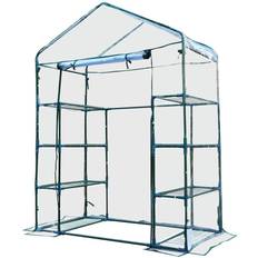 Freestanding Greenhouses on sale OutSunny Portable Greenhouse 143x73cm Stainless steel PVC Plastic