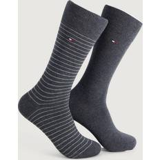 Tommy Hilfiger Men's Stripe Socks (2 Pack) Light Blue, 13-15