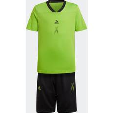 Adidas Junior Football-Inspired X Summer Set - Semi Solar Green/Black (HG6785)