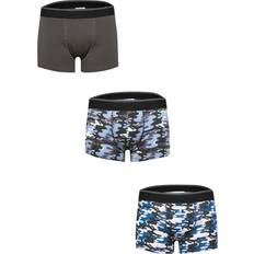 Camouflage Men's Underwear Tom Franks Mens Camo Boxer Shorts (Pack Of 3) (Blue Camo)