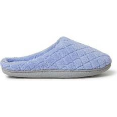 46 ½ Slippers Dearfoams Leslie Quilted - Ice Blue