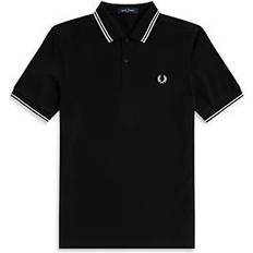 Grey - Men Tops Fred Perry Twin Tipped Polo T-shirt