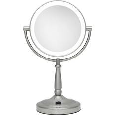 Zadro 1X/5X Led Vanity Mirror In Satin Nickel Satin Nickel