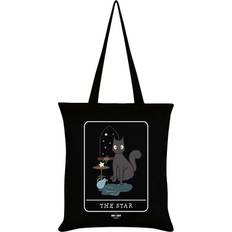 Spooky Cat The Star Tarot Tote Bag (One Size) (Black/White)