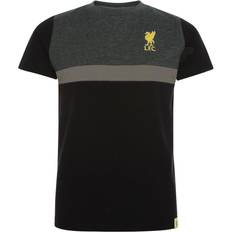 Liverpool FC Childrens/Kids Panel T-Shirt (11-12 Years) (Black/Charcoal/Gold)