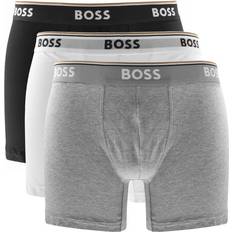 Hugo Boss Men Underwear Hugo Boss Power Boxer Briefs 3-pack - White/Grey/Black