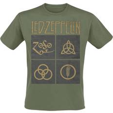 Gold T-shirts Led Zeppelin Symbols T-Shirt olive
