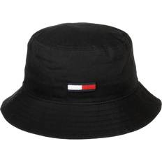 Grey - Women Hats Tommy Hilfiger Flag Logo Bucket Hat