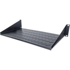 IC Intracom 19" Cantilever Shelf, 2U, 2-Point Front Mount, 250mm Depth, Black