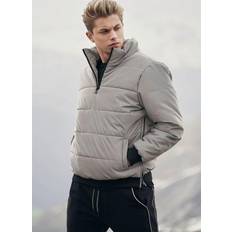 Urban Classics Men's Reflective Pullover Jacket, (Silver 00473)