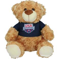 Mascot Factory Brown Usa Swimming Fred Stuffed Bear