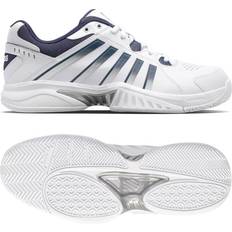 Silver - Women Racket Sport Shoes K-Swiss Receiver V Ladies Tennis Shoes