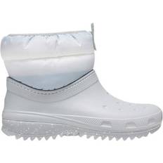 Crocs Boots Crocs Classic Neo Puff Shorty - Light Grey/White