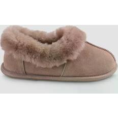 Brown - Men Slippers Just Sheepskin Classic Suede Slippers