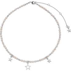 ChloBo Confetti Falls Life Long Magic Pearl Necklace - Silver/Pink