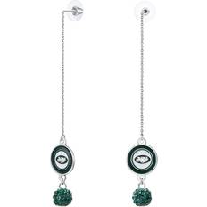 Simran Women's New York Jets Chain Pierce Shambala Earrings