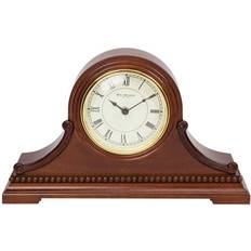 Analogue Table Clocks WILLIAM WIDDOP Wooden Napoleon Mantel Table Clock 40.5cm