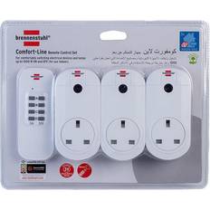 Brennenstuhl Remote Control Outlets Brennenstuhl 3 Socket Remote Control Socket Set