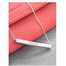 Treat Republic Personalised Horizontal Bar Necklace