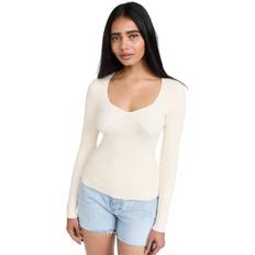 Rag & Bone Asher Long-Sleeve Rib-Knit Sweater Ivory