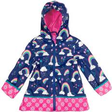 Stephen Joseph Rainbow Print Raincoats - Indigo