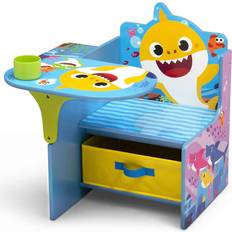 Multicoloured Sitting Furniture Delta Children Baby Shark Chair Desk with Storage Bin