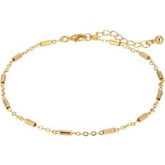 1928 Jewelry Cable Chain And Tubes Anklet - Gold