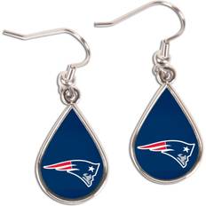 WinCraft Women's New England Patriots Tear Drop Dangle Earrings