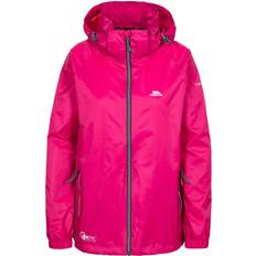 Pink Rain Clothes Trespass Adults Waterproof Packaway Jacket Qikpac X - Cassis