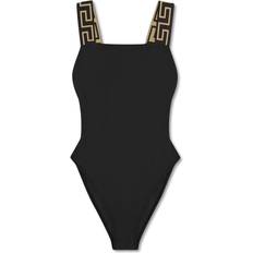 Swimsuits Versace Greca Border One-piece Swimsuit - Black