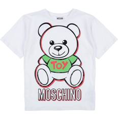 Moschino Kid-Teen Maxi Branded Graphic T-Shirt Cloud